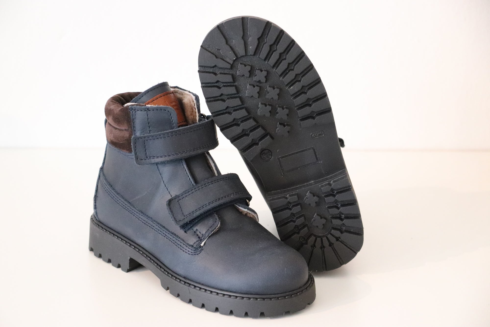Cole Bounce Klett Winterboot Dunkelblau mit kuscheligem Lammfell - keks.