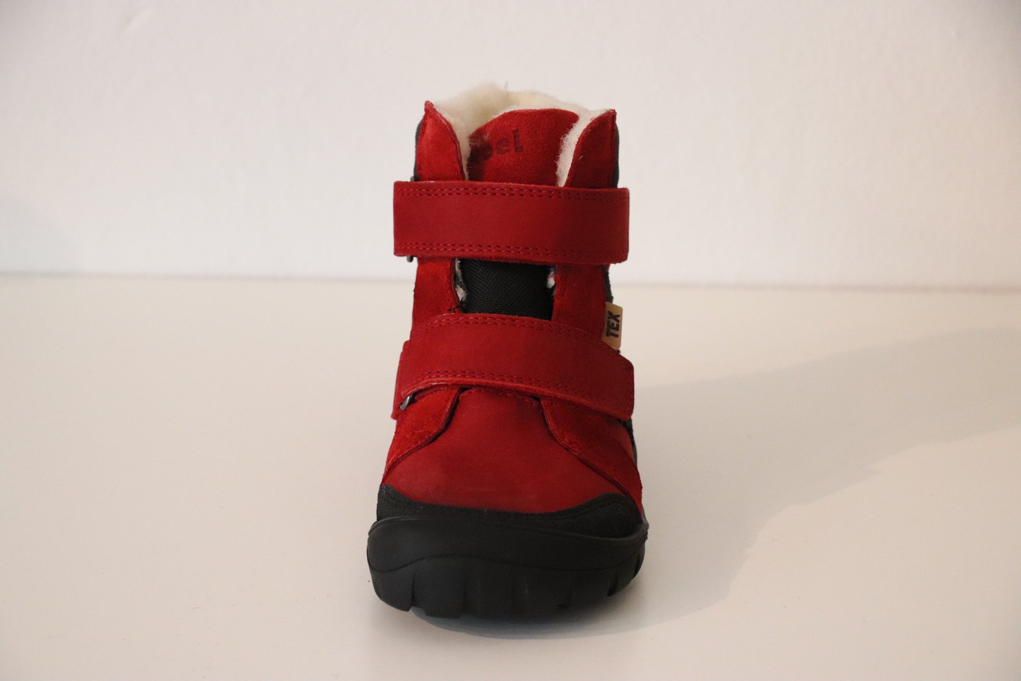 Koel Barfußschuh Wasserdichte Winterboots MILO 3.0 HYDRO TEX mit Klettverschluss ROT - keks.