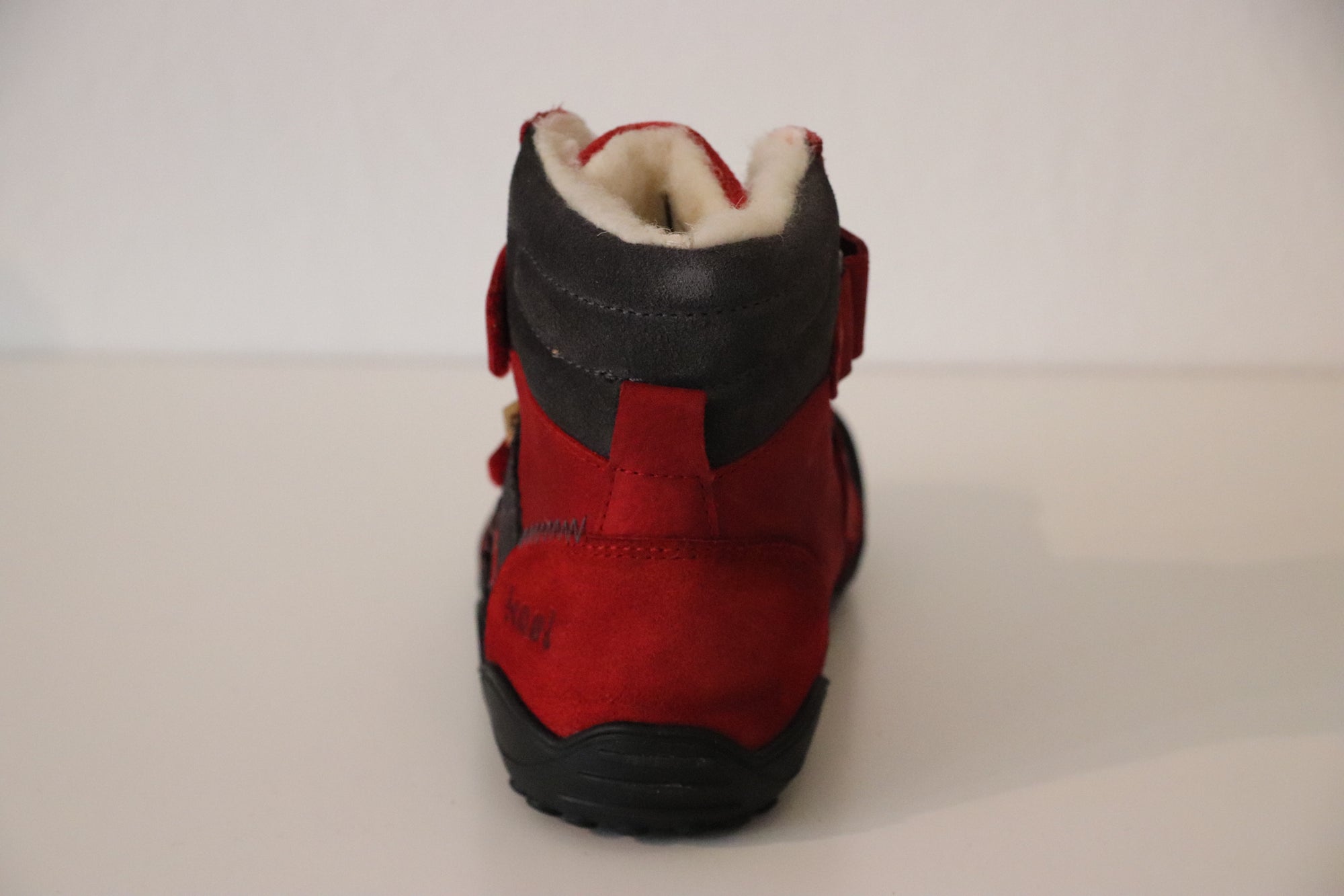 Koel Barfußschuh Wasserdichte Winterboots MILO 3.0 HYDRO TEX mit Klettverschluss ROT - keks.