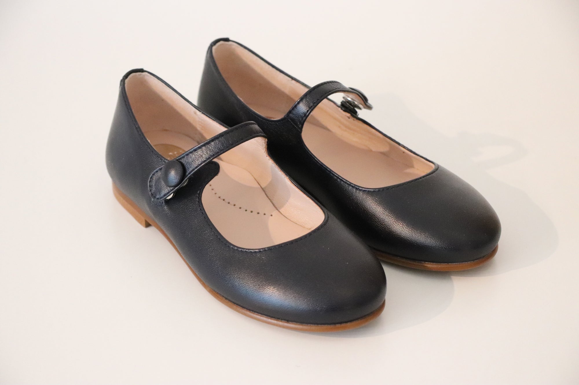 Beberlis Ballerina mit Druckknopf VALERIA NAVY - keks.