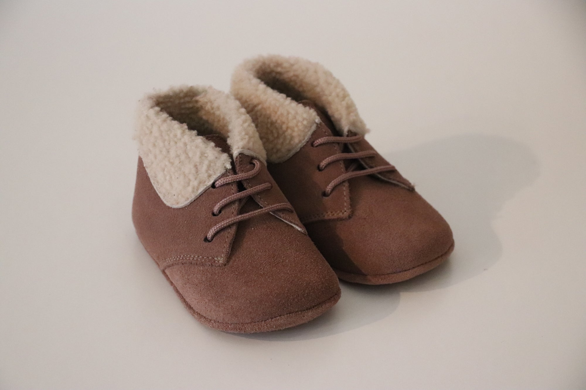 Beberlis Baby Warme Schnürschuhe DOXIE Rosewood - keks.