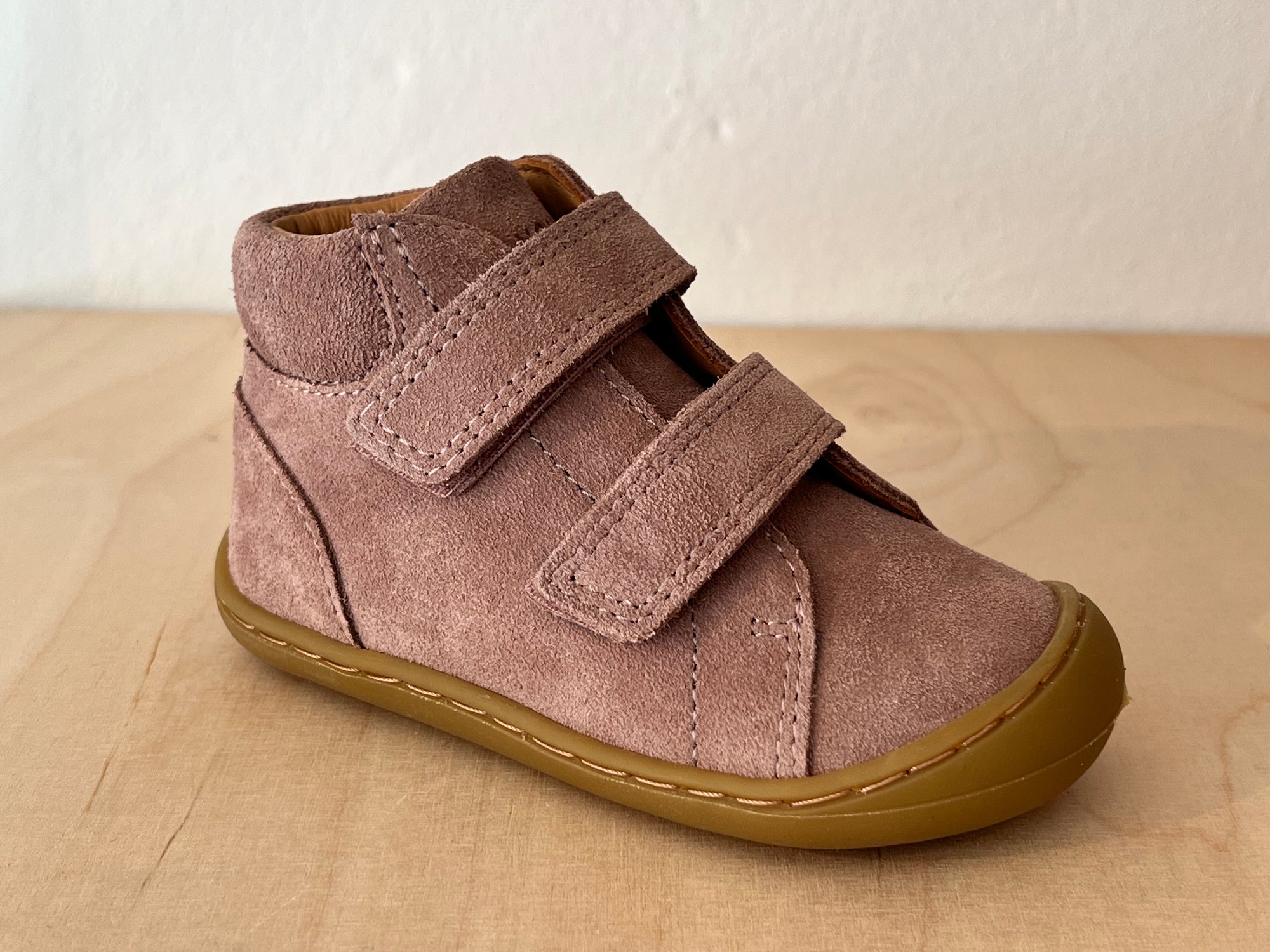 Telyoh Barefoot Y01107 Klett Midcut OLD ROSE SUEDE