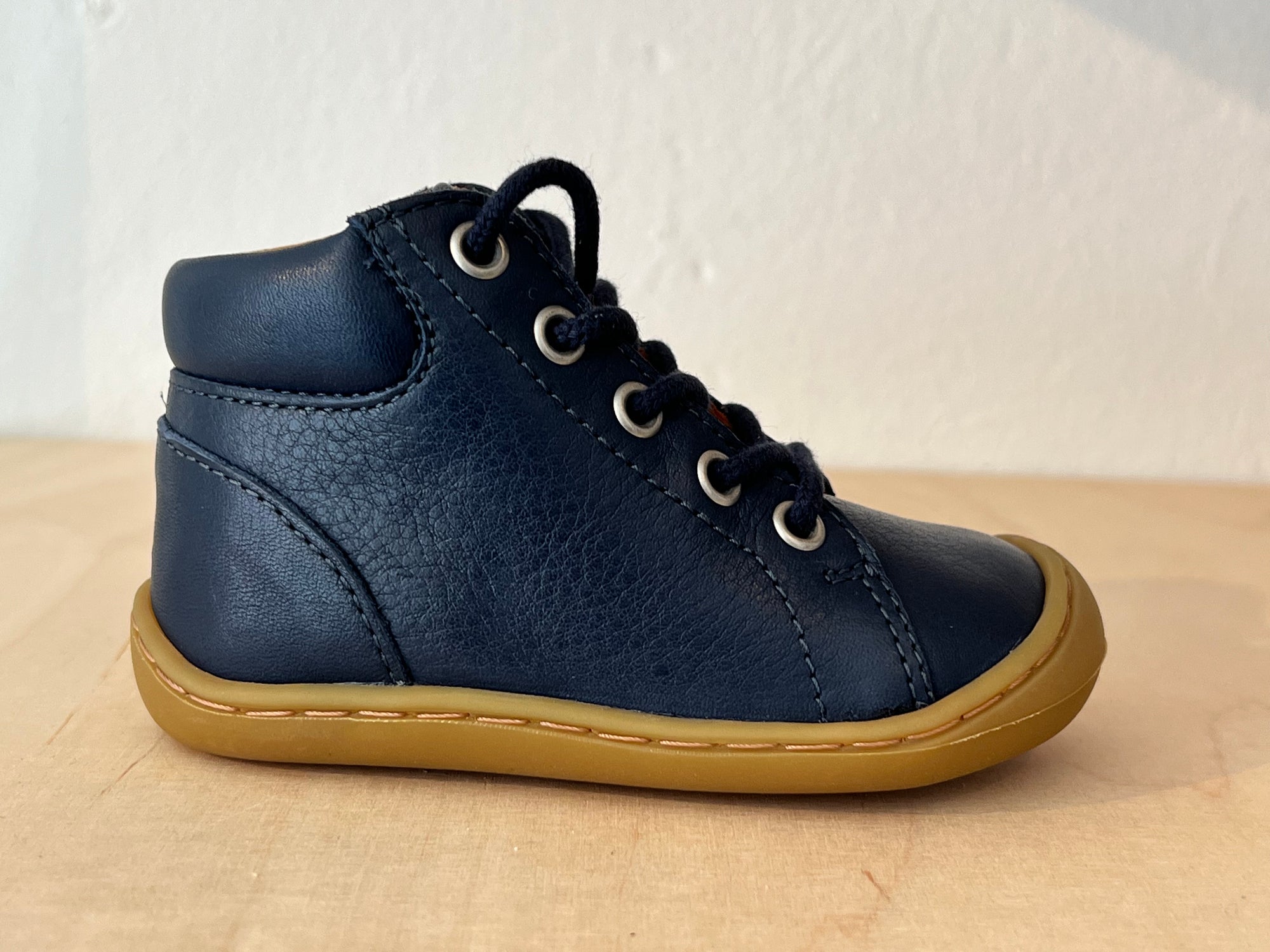 Telyoh Barefoot Y01113 Schnür Lauflerner NAVY - keks.