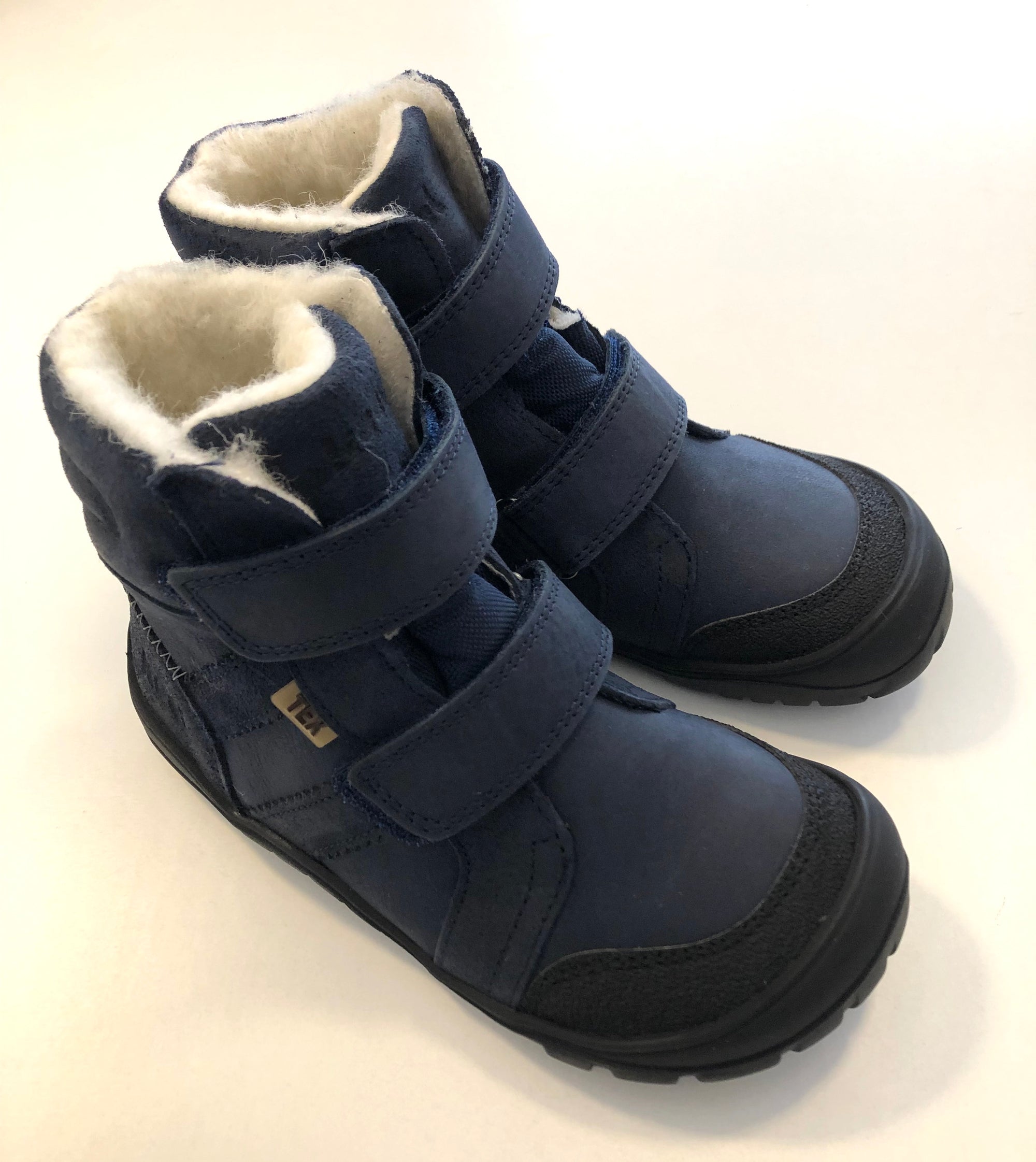 Koel Barfußschuh Wasserdichte Winterboots MILO 3.0 HYDRO TEX mit Klettverschluss NAVY - keks.